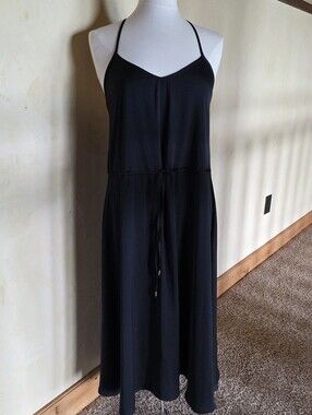 Banana Republic Black Spaghetti Strap Dress Womens Size 4